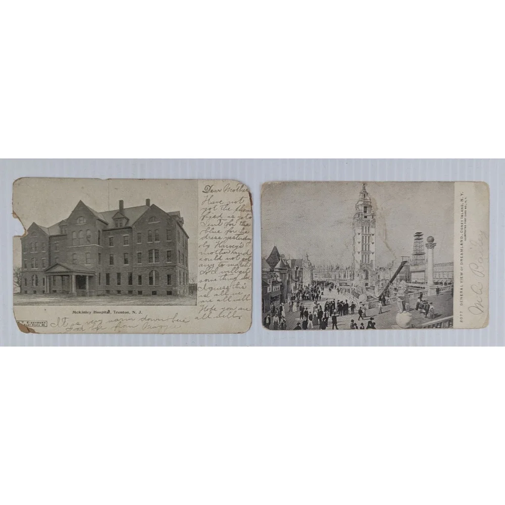 Antique Postcard Picture Card Ephemera Buildings Assorted Lot of 7